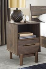 Calverson Mocha Nightstand - Lara Furniture