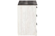 Shawburn Whitewash/Charcoal Gray Chest of Drawers - Lara Furniture