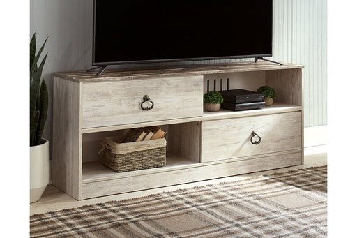 Willowton Whitewash 54" TV Stand - Lara Furniture