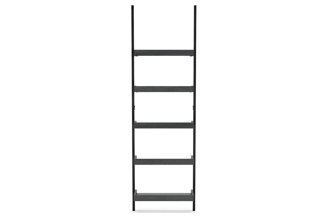 Yarlow Black 74" Bookcase - Lara Furniture