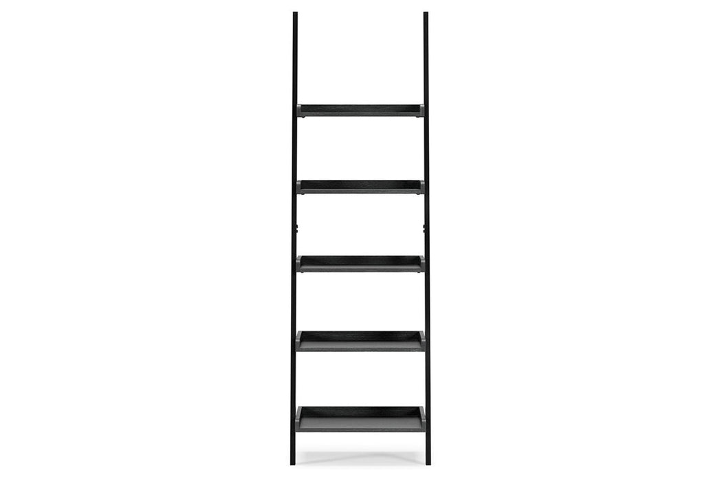 Yarlow Black 74" Bookcase - Lara Furniture