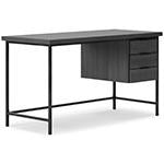 Yarlow Black 55" Home Office Desk - Lara Furniture