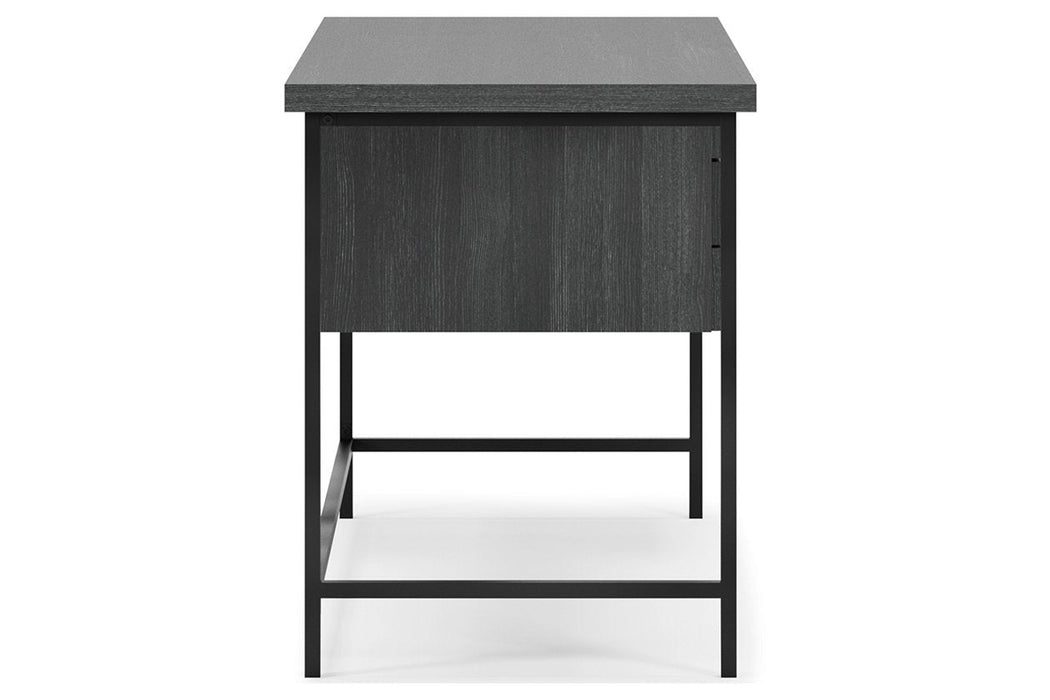 Yarlow Black 55" Home Office Desk - Lara Furniture