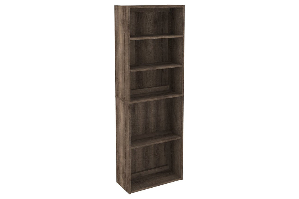 Arlenbry Gray 71" Bookcase - Lara Furniture