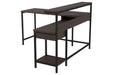 Camiburg Warm Brown Home Office L-Desk with Storage - Lara Furniture