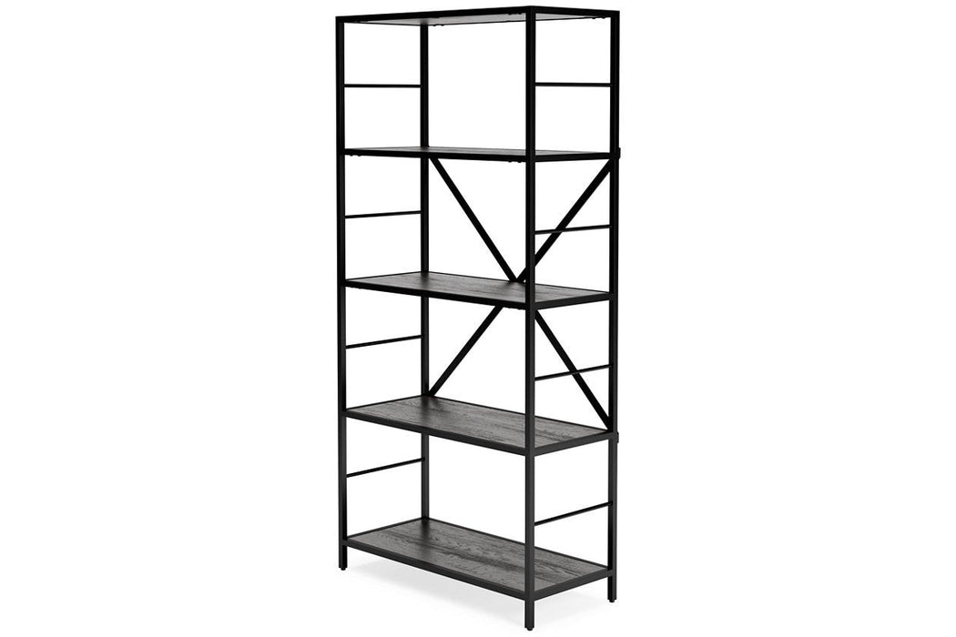 Freedan Grayish Brown 63" Bookcase - Lara Furniture