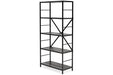 Freedan Grayish Brown 63" Bookcase - Lara Furniture