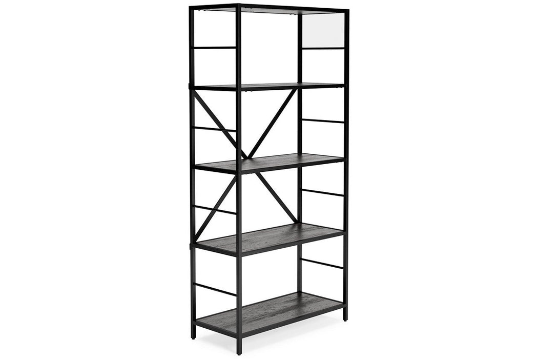 Freedan Grayish Brown 63" Bookcase - Lara Furniture