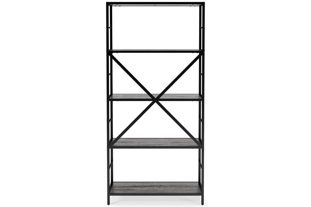 Freedan Grayish Brown 63" Bookcase - Lara Furniture