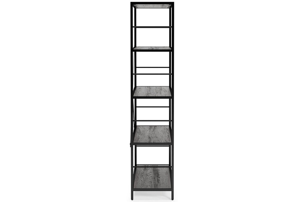 Freedan Grayish Brown 63" Bookcase - Lara Furniture