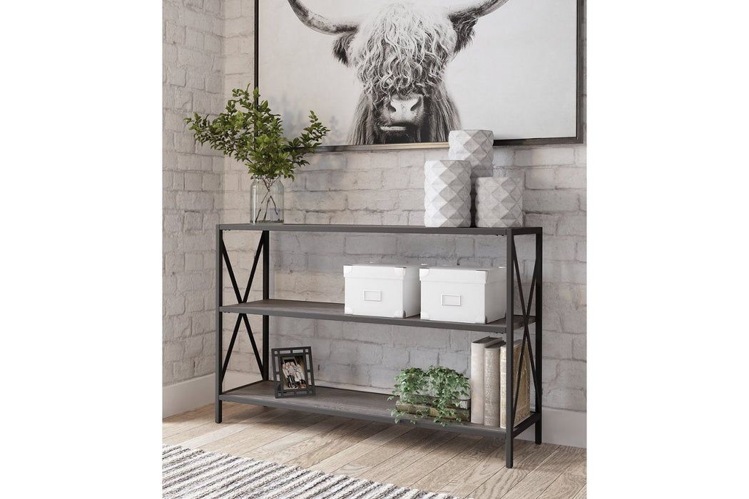 Freedan Grayish Brown 36" Bookcase - Lara Furniture