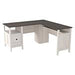 Dorrinson Two-tone 59" Home Office Desk - Lara Furniture