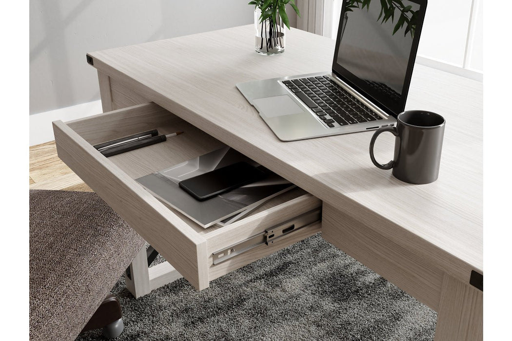 Bayflynn Whitewash 48" Home Office Desk - Lara Furniture