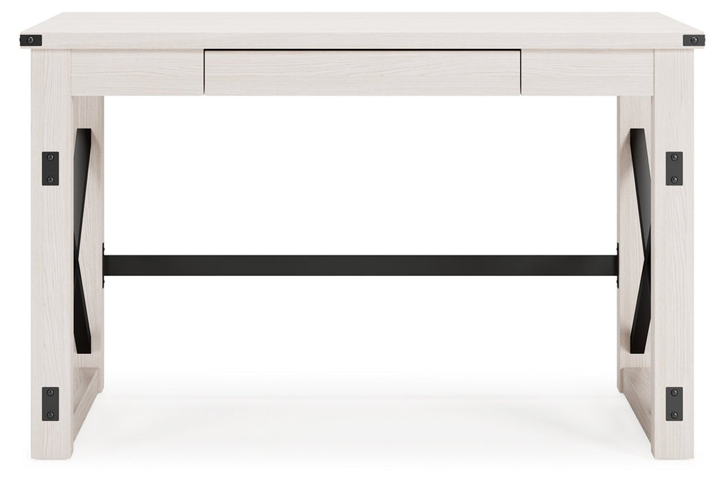 Bayflynn Whitewash 48" Home Office Desk - Lara Furniture