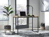 Gerdanet Light Brown/Black 43" Home Office Desk - Lara Furniture