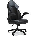 Lynxtyn Gray/Black Home Office Chair - Lara Furniture