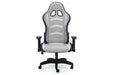 Lynxtyn White/Gray Home Office Desk Chair - Lara Furniture