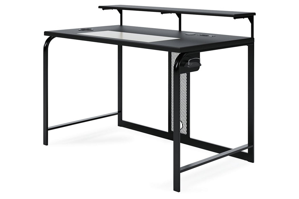 Lynxtyn Black 48" Home Office Desk - Lara Furniture