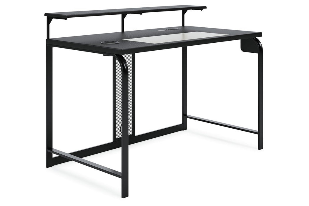 Lynxtyn Black 48" Home Office Desk - Lara Furniture