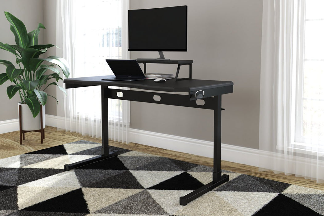 Lynxtyn Black 48" Home Office Desk - Lara Furniture