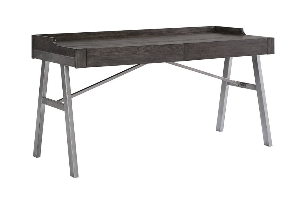 Raventown Grayish Brown Home Office Desk - Lara Furniture