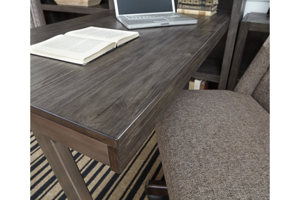 Raventown Grayish Brown Home Office Desk - Lara Furniture