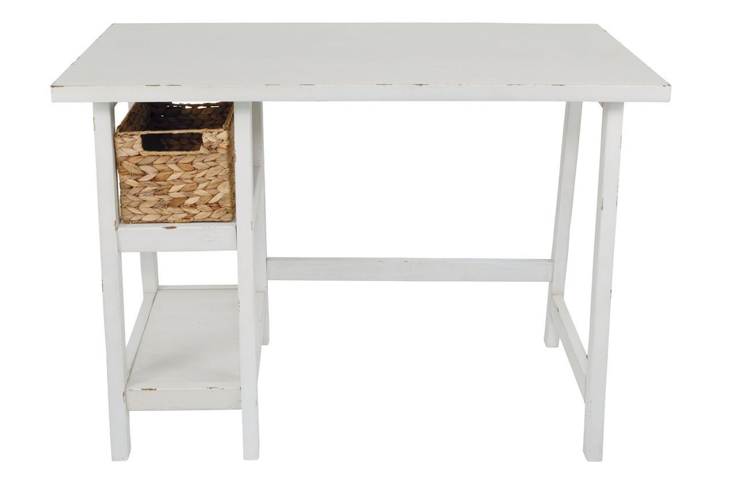 Mirimyn Antique White 42" Home Office Desk - Lara Furniture