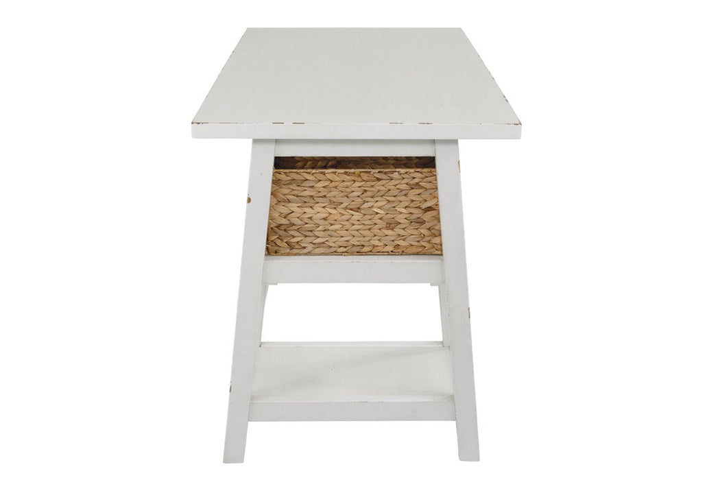 Mirimyn Antique White 42" Home Office Desk - Lara Furniture