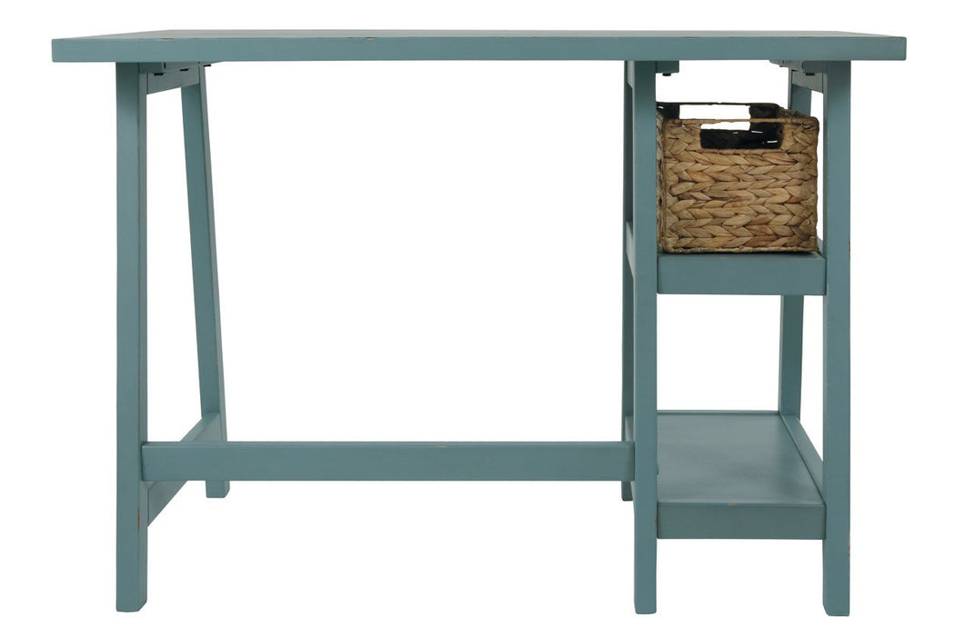 Mirimyn Teal 42" Home Office Desk - Lara Furniture