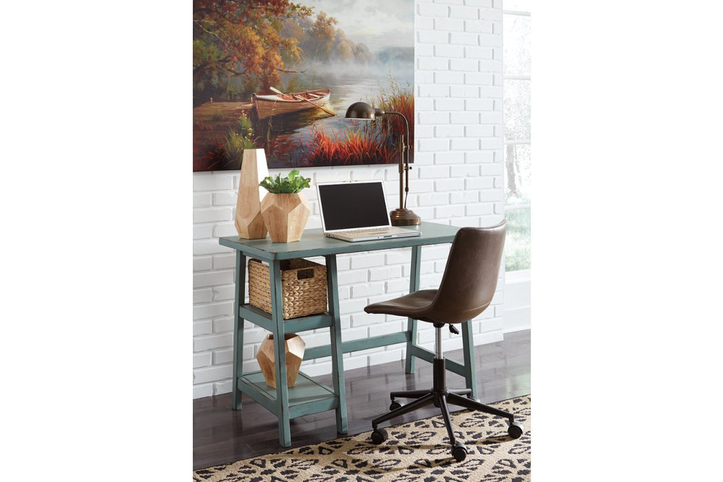 Mirimyn Teal 42" Home Office Desk - Lara Furniture