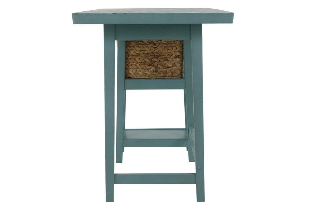 Mirimyn Teal 42" Home Office Desk - Lara Furniture