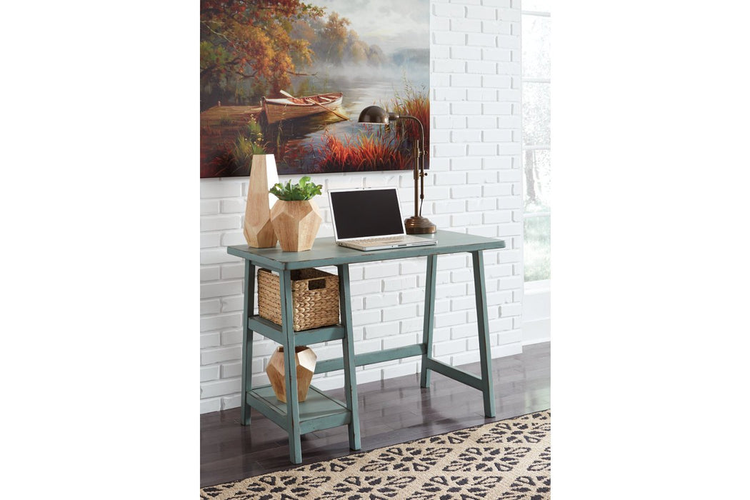 Mirimyn Teal 42" Home Office Desk - Lara Furniture