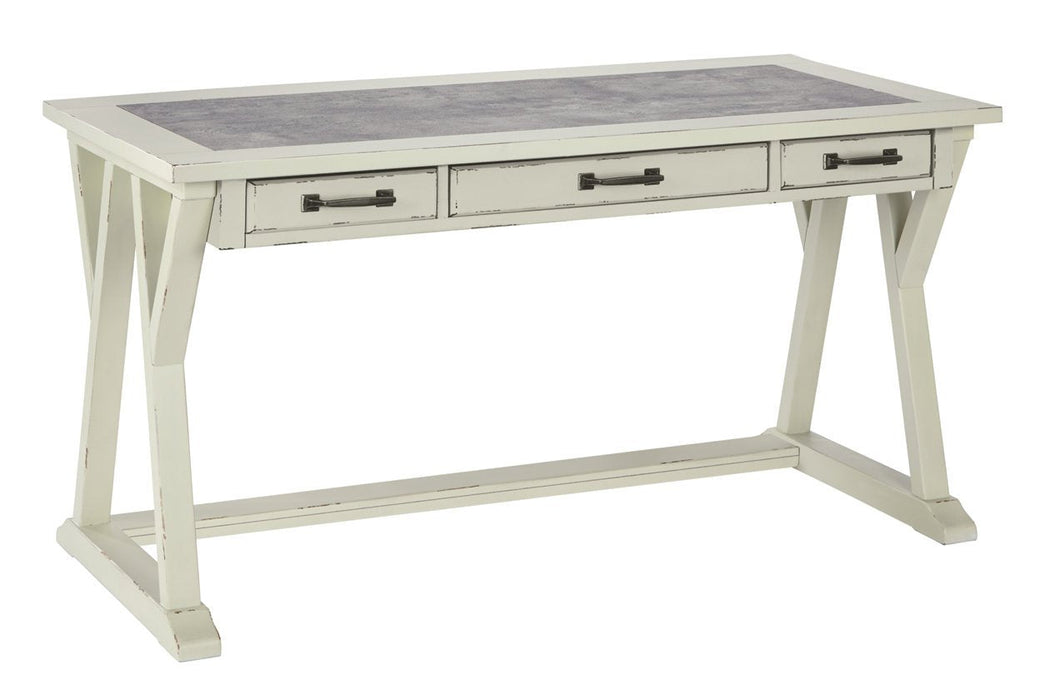 Jonileene White/Gray 60" Home Office Desk - Lara Furniture