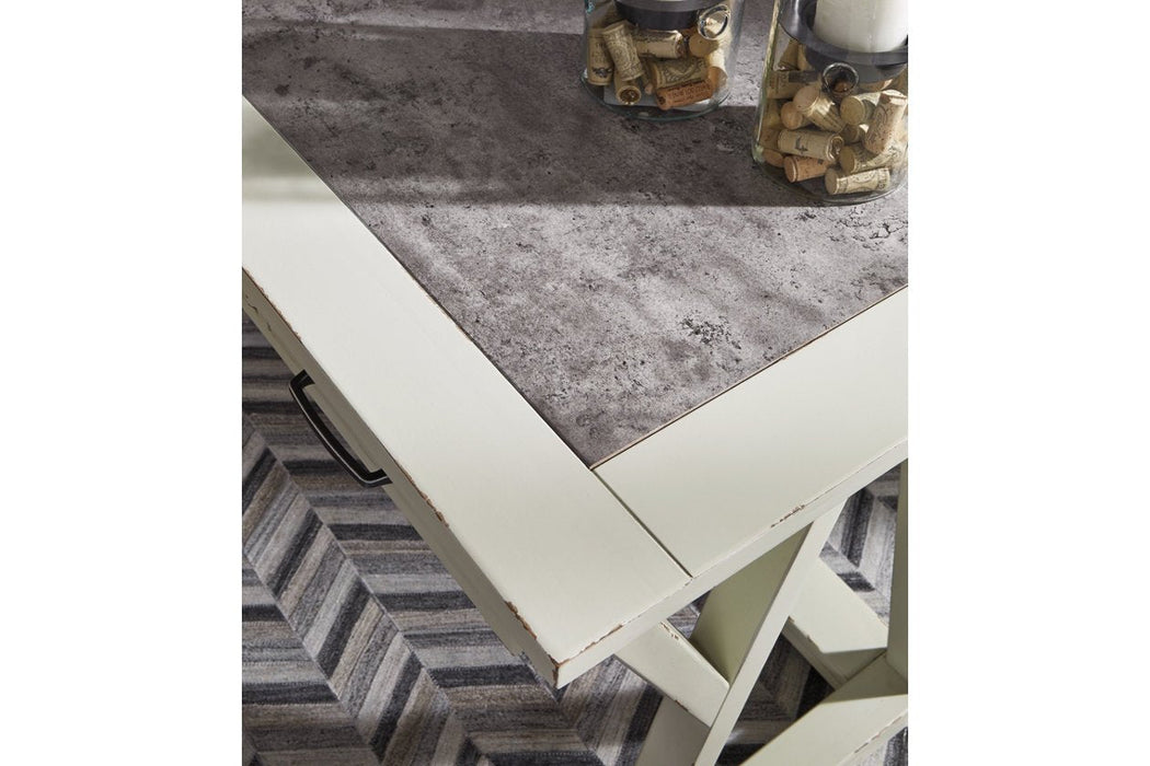 Jonileene White/Gray 60" Home Office Desk - Lara Furniture