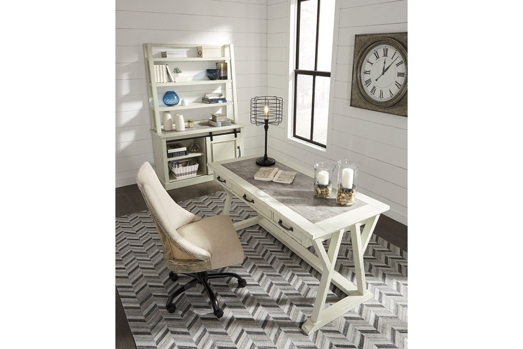 Jonileene White/Gray 60" Home Office Desk - Lara Furniture