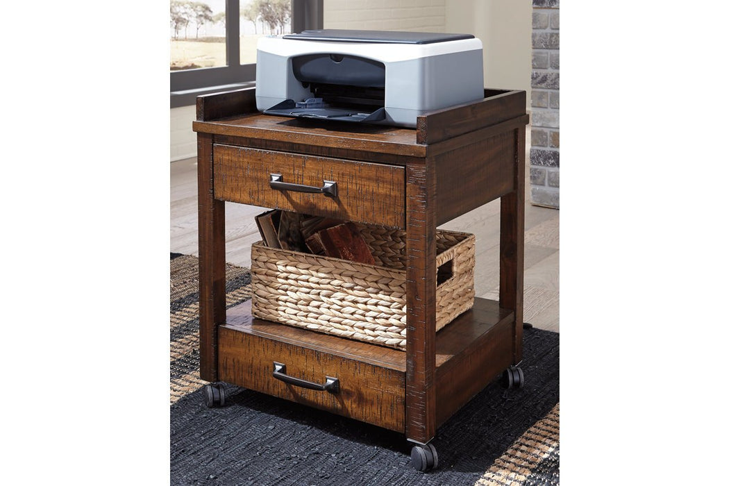 Baldridge Rustic Brown Printer Stand - Lara Furniture