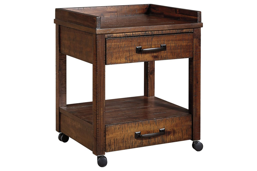 Baldridge Rustic Brown Printer Stand - Lara Furniture