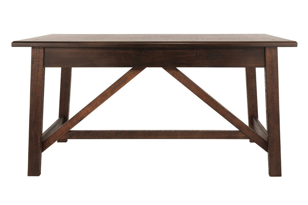 Baldridge Rustic Brown Home Office Desk - Lara Furniture