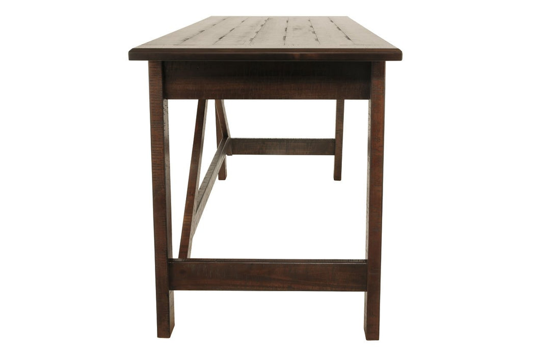 Baldridge Rustic Brown Home Office Desk - Lara Furniture