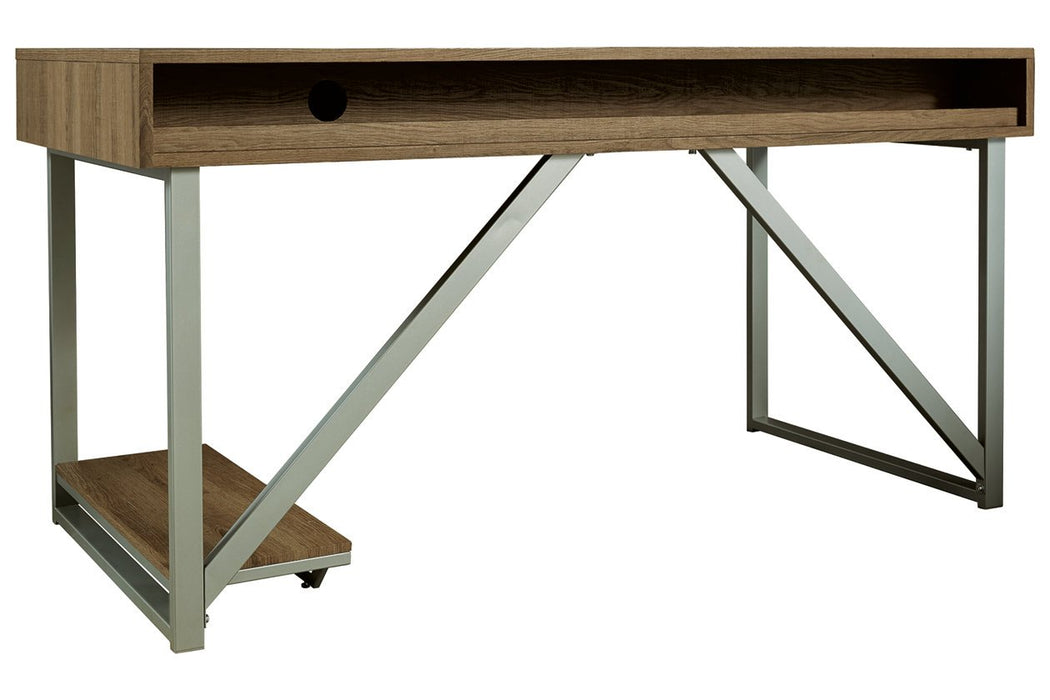 Barolli Gunmetal Gaming Desk - Lara Furniture