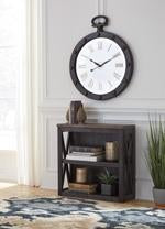 Tyler Creek Grayish Brown/Black 29" Bookcase - Lara Furniture