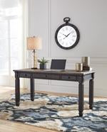 Tyler Creek Grayish Brown/Black 60" Home Office Desk - Lara Furniture