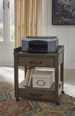 Johurst Grayish Brown Printer Stand - Lara Furniture