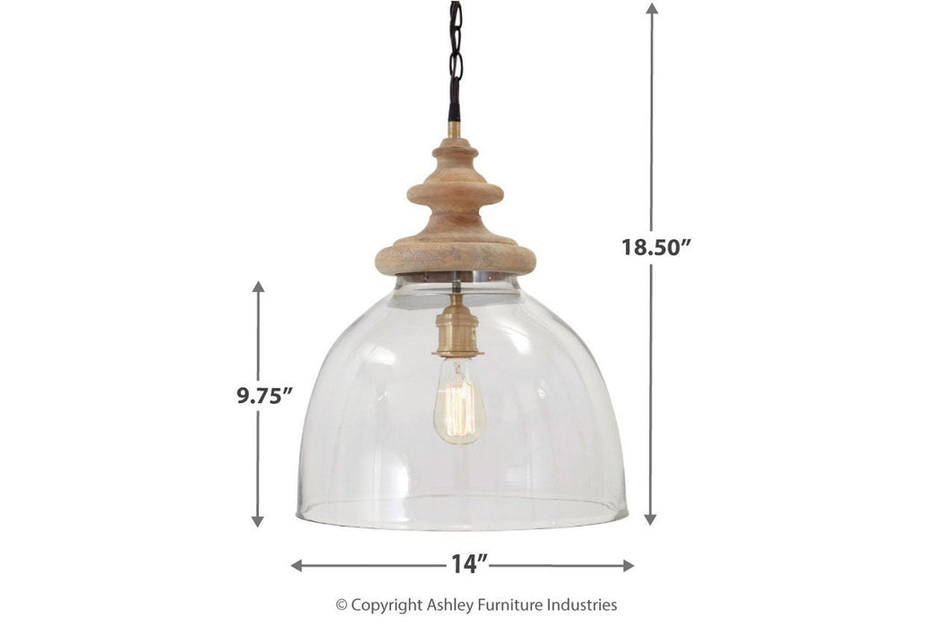 Farica Transparent Pendant Light - Lara Furniture