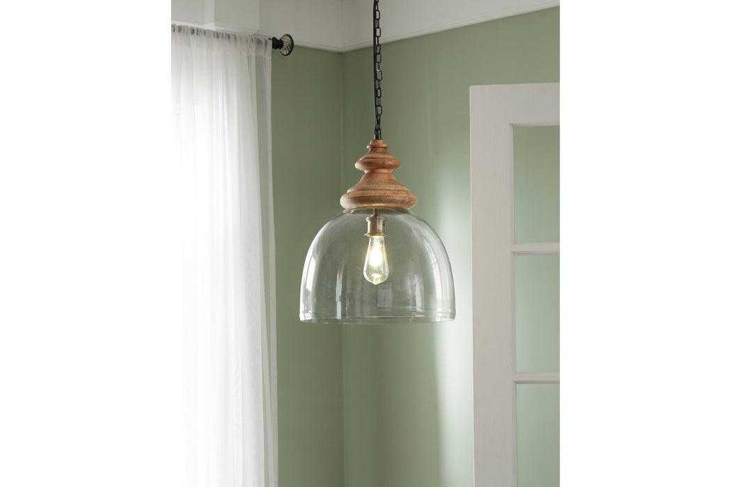 Farica Transparent Pendant Light - Lara Furniture