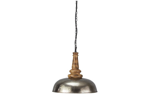 Joziah Antique Silver Finish Pendant Light - Lara Furniture