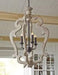 Jocelin Distressed White Pendant Light - Lara Furniture