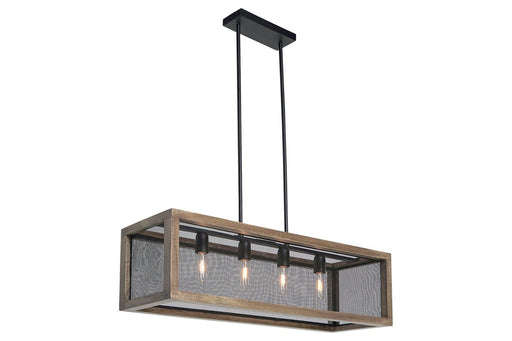 Jodene Brown/Black Pendant Light - Lara Furniture