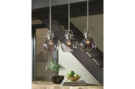 Johano Gray Pendant Light - Lara Furniture