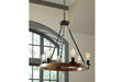 Plato Brown/Black Pendant Light - Lara Furniture